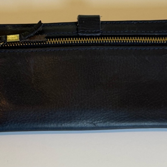Madewell The Leather Post Wallet dark navy blue - Picture 11 of 11